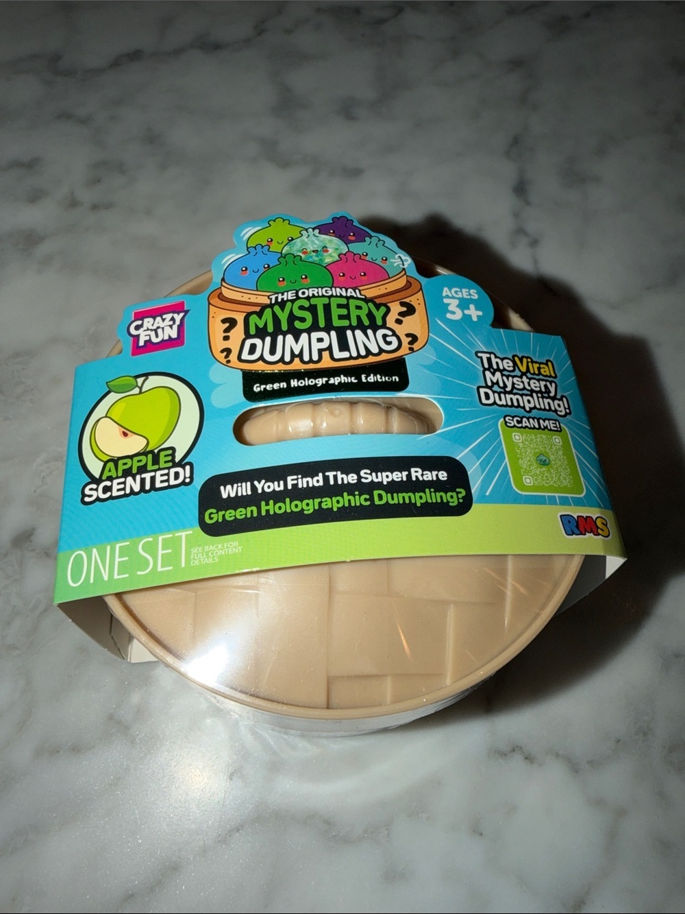 NWT RMS The Original Mystery Green Holographic Dumpling - Apple Scented